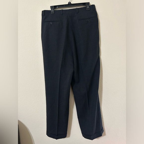 MANI Giorgio Armani Classic Black Gray Men's Pants Size 40 Regular Virgin Wool - Picture 7 of 7